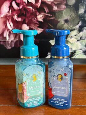 NEW 2-Pc Disney Bath & Body Works Princess Foaming Hand Soaps